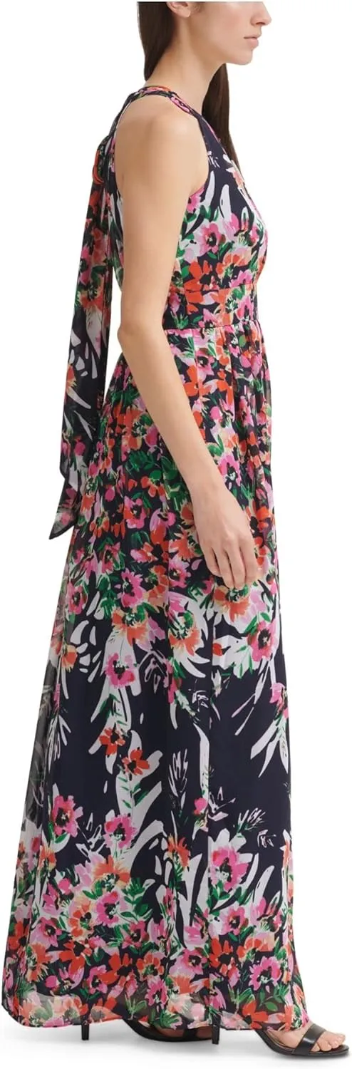 Eliza J Women's Printed Halter Maxi Dress