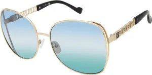 essica Simpson Women's J6214 Oversized Cat Eye Square Sunglasses