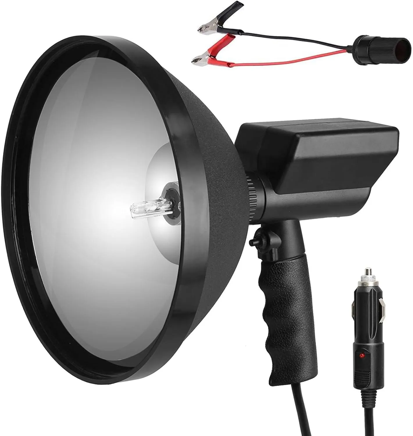 EVTSCAN Spotlight Flashlight, 100W HID Handheld Torch Hunting Spot Light Work Spotlight Camping Fishing Boat