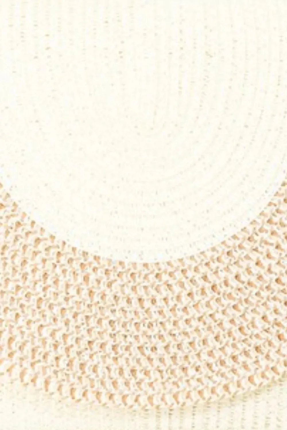 Fame Nora Two Tone Straw Clutch