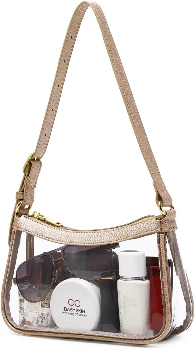 Fashion Clear Purse Handbag for Concert and Working Stadium Approved PVC Clear Bags
