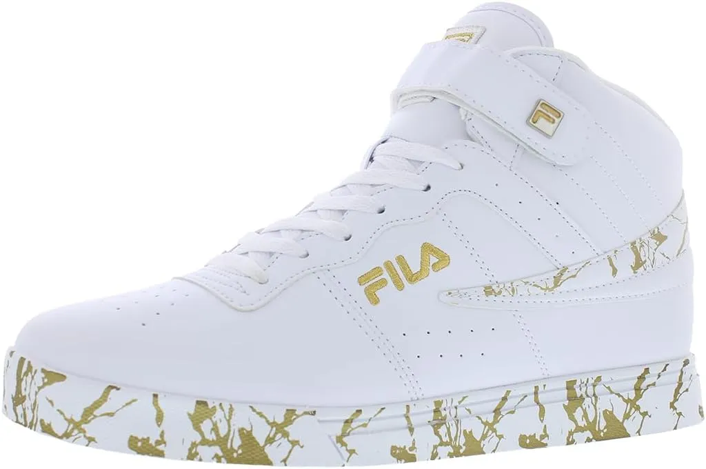 Fila Vulc 13 Marble Mens Shoes Size 10.5, Color: White/Metallic Gold/White