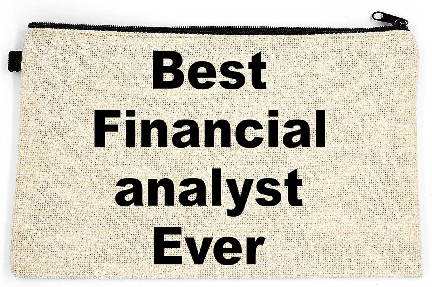 Financial analyst Makeup Bag, Gift For Financial analyst, Best Financial analyst Ever, Toiletry Bag, Birthday Gift For Her, Makeup Bag For Women, Christmas Gift Bag