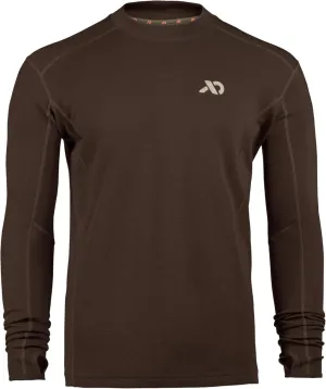 First Lite Men’s Kiln Long Sleeve Crew Shirt - Merino Wool Midweight Camo Hunting Base Layer, Wool Long Johns, Midweight
