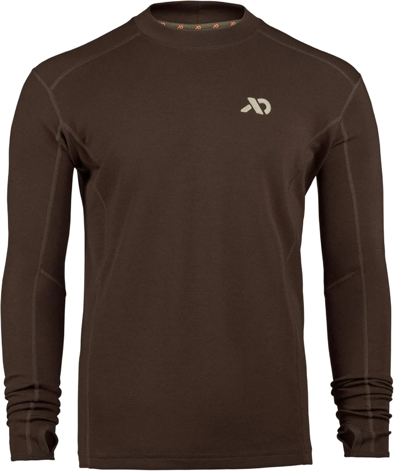 First Lite Men’s Kiln Long Sleeve Crew Shirt - Merino Wool Midweight Camo Hunting Base Layer, Wool Long Johns, Midweight