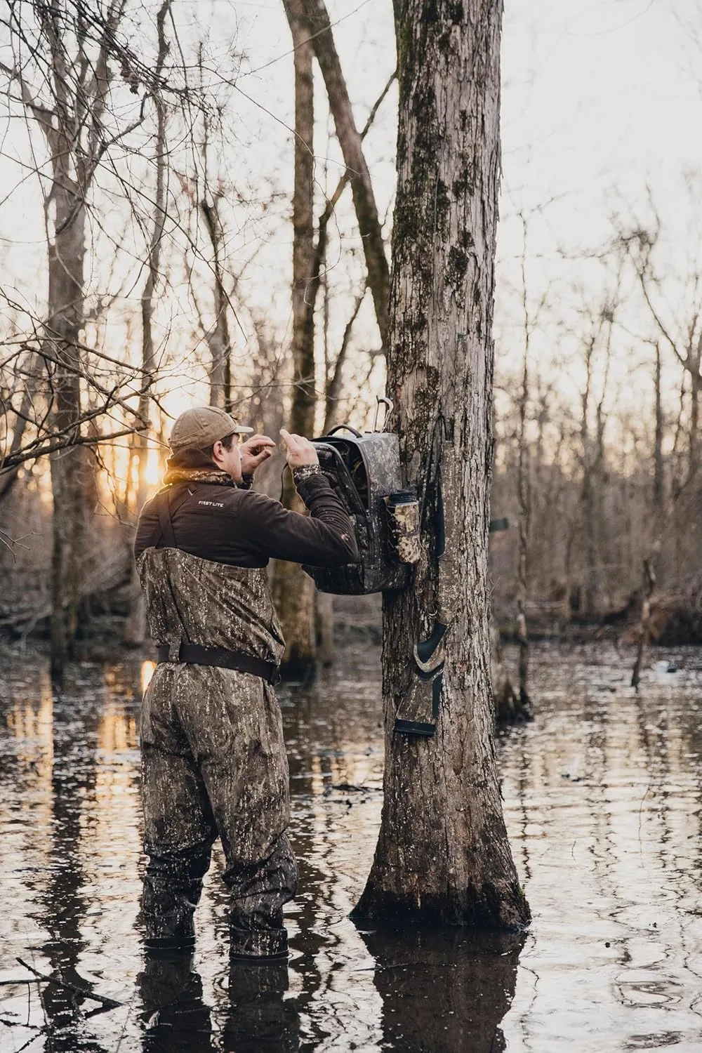 First Lite Men's Rugged Wool Field Shirt - Durable Merino Wool Hunting Midlayer
