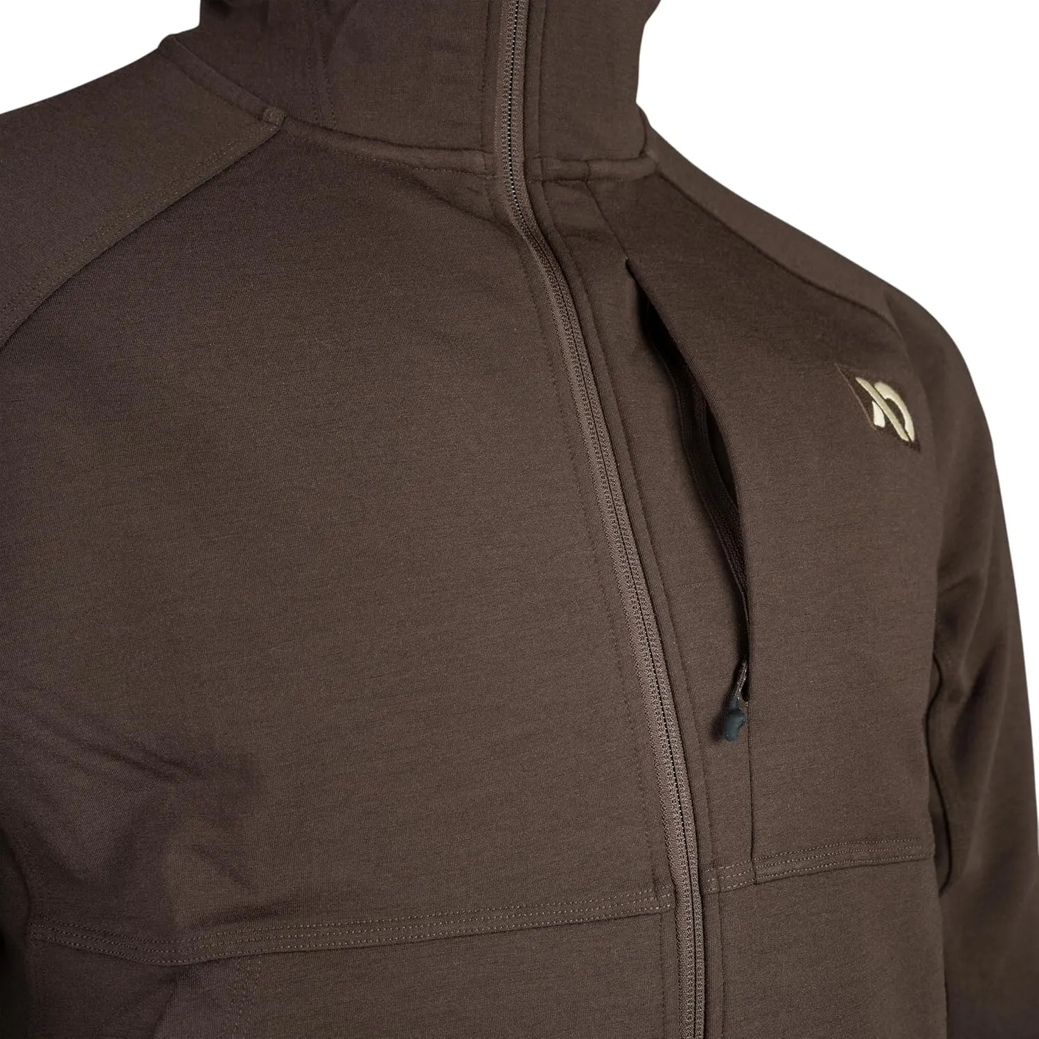 First Lite Men's Rugged Wool Zip Hoody - Durable Merino Wool Camo Hunting Jacket