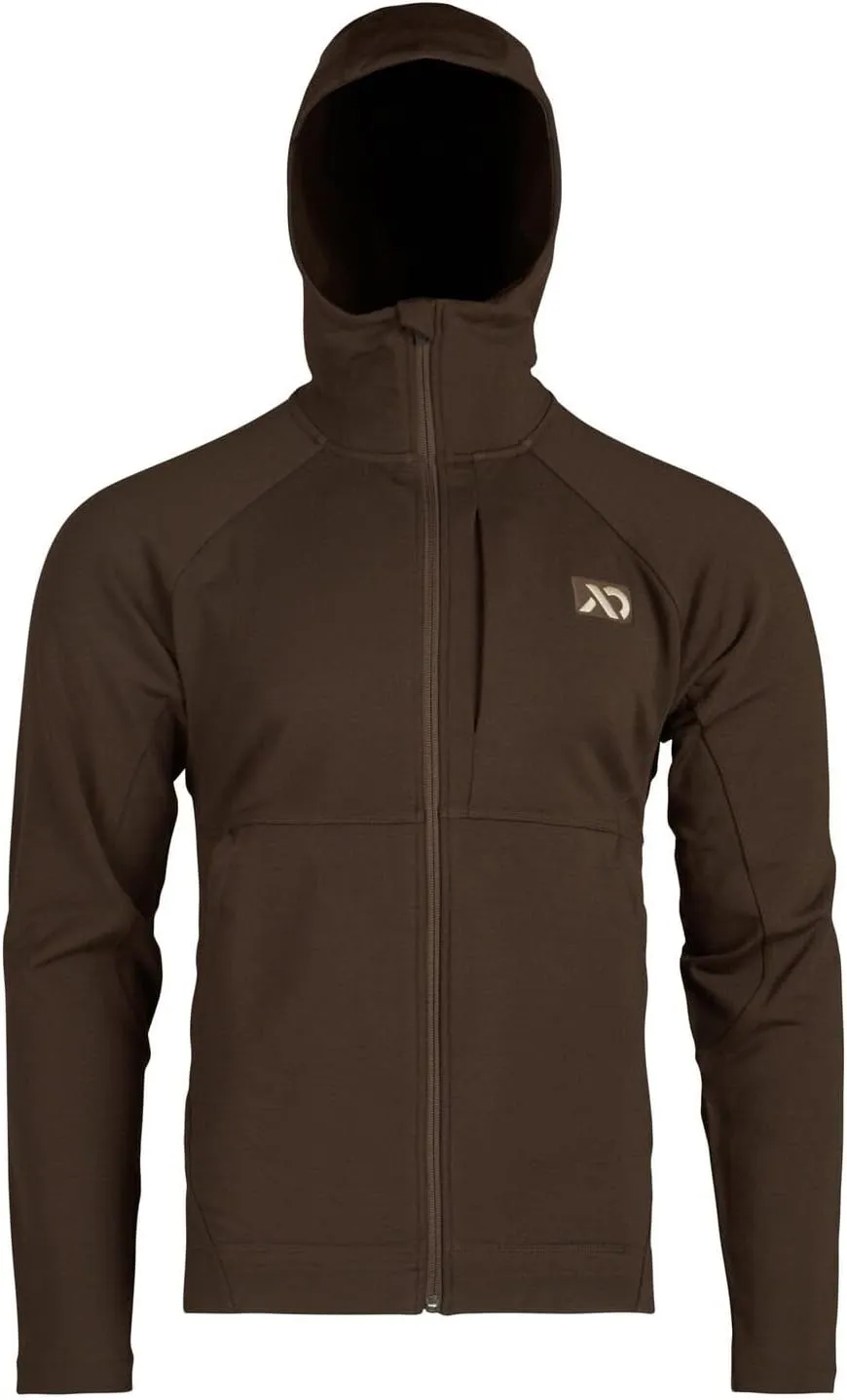 First Lite Men's Rugged Wool Zip Hoody - Durable Merino Wool Camo Hunting Jacket