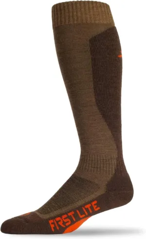 First Lite Piston Compression OTC Sock - Midweight Merino Wool Hunting Socks
