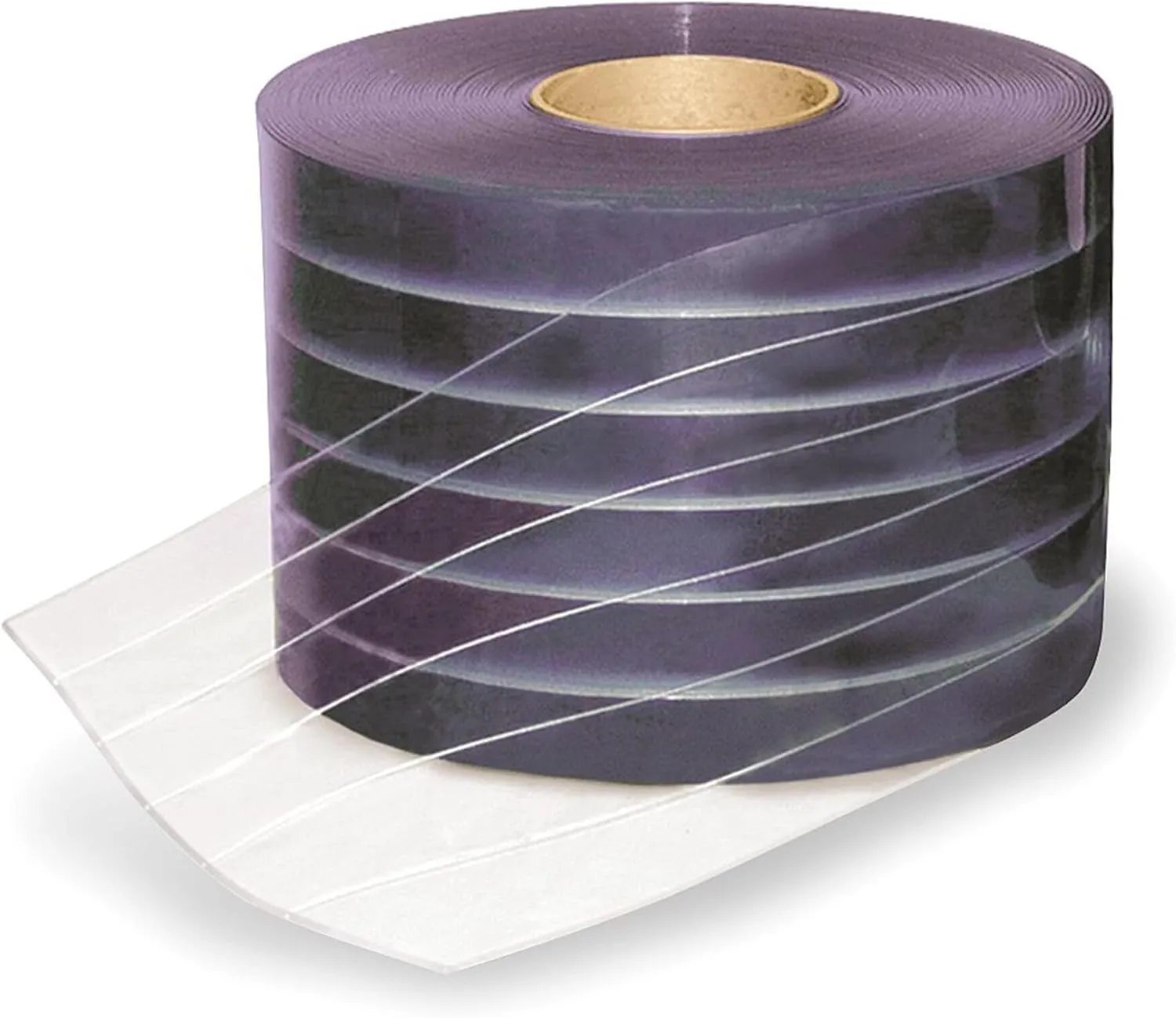 Flexible Bulk Roll, Ribbed, 8in, Clear