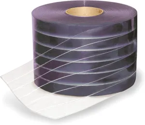 Flexible Bulk Roll, Ribbed, 8in, Clear