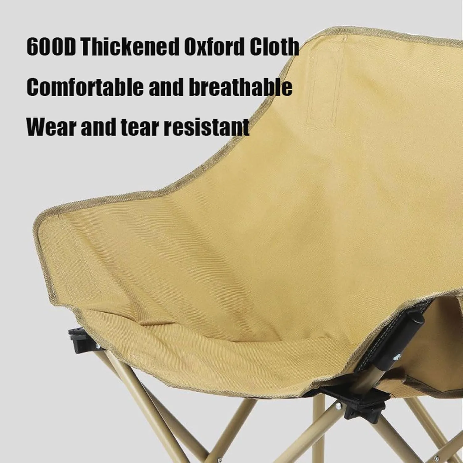 Folding Outdoor Picnic Tables & Chairs for Hiking Party RV Travelling, Portable Carbon Steel Roll-up Table Collapsible Camping Chair Lawn Chair, Easy to Assemble