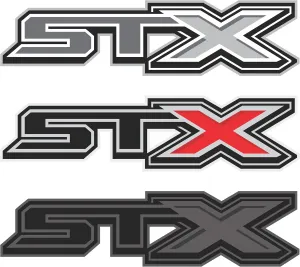 Ford f150 STX Decal Off Road Replacement Sticker, Compatible with Ford F150 Truck, Set of 2, Premium Series (Metallic Finish)