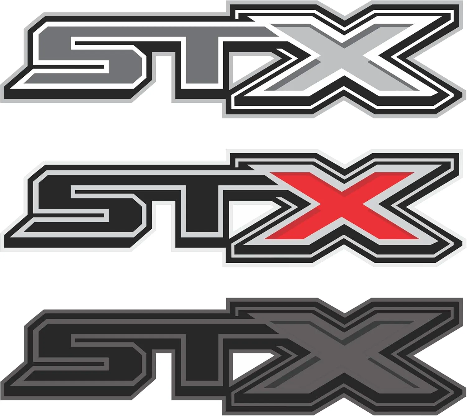 Ford f150 STX Decal Off Road Replacement Sticker, Compatible with Ford F150 Truck, Set of 2, Premium Series (Metallic Finish)