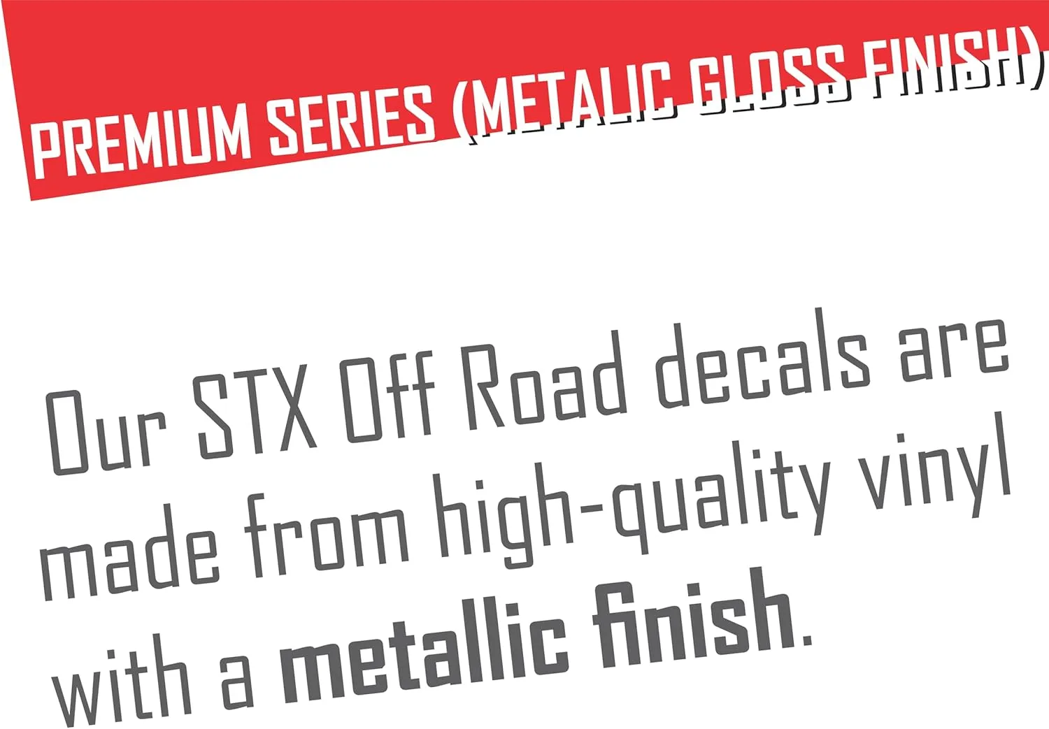 Ford f150 STX Decal Off Road Replacement Sticker, Compatible with Ford F150 Truck, Set of 2, Premium Series (Metallic Finish)