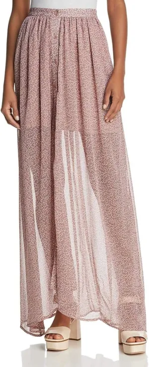 French Connection Women's Elao Maxi Sheer Floral Printed Skirt