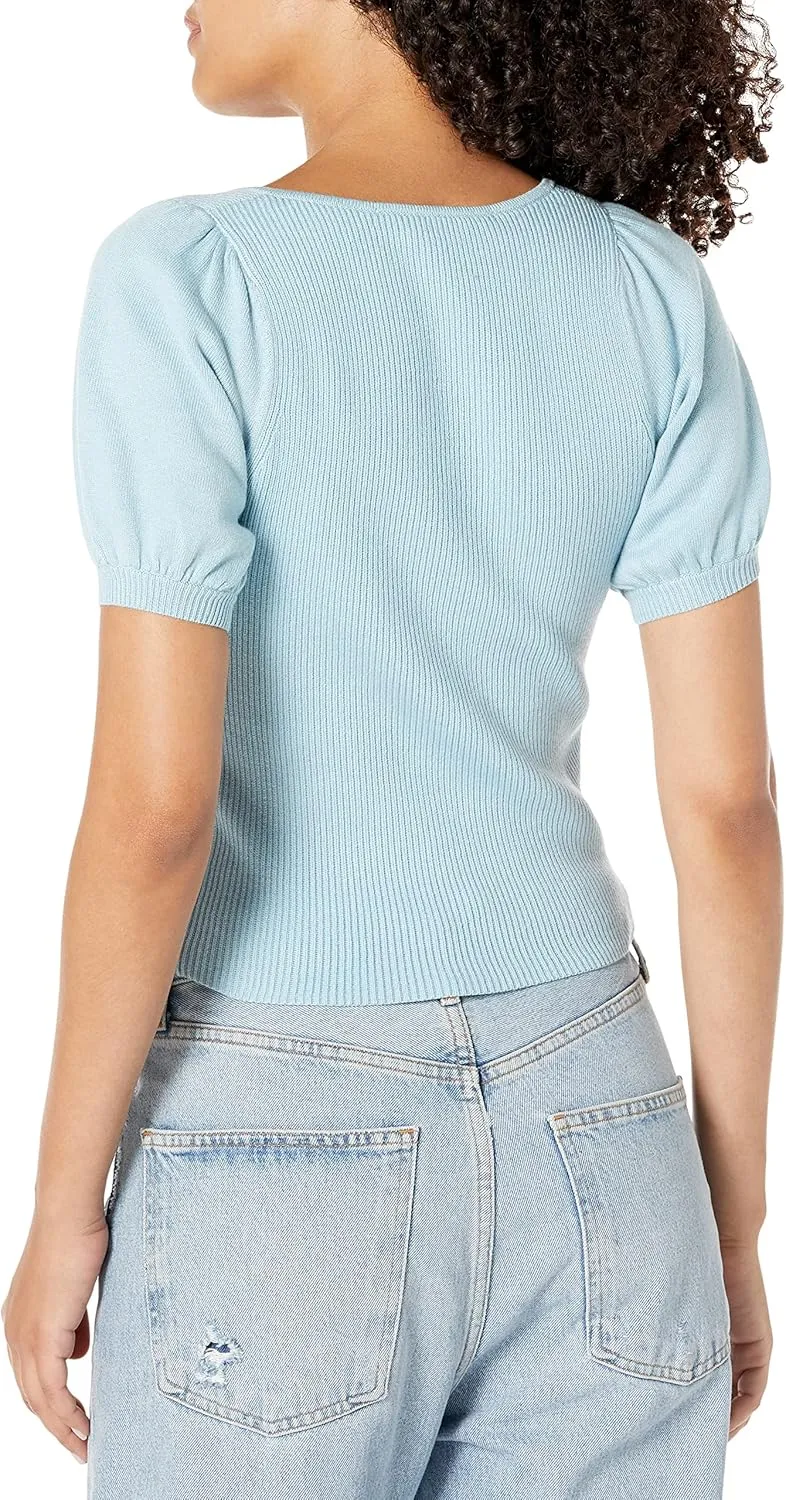 French Connection Womens Jaida Wool Blend Square Neck Pullover Sweater