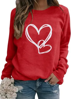 Fronage Women's Floral Printed Sweatshirt Long Sleeve Crewneck Casual Loose Vintage FLower Graphic Pullover Tops