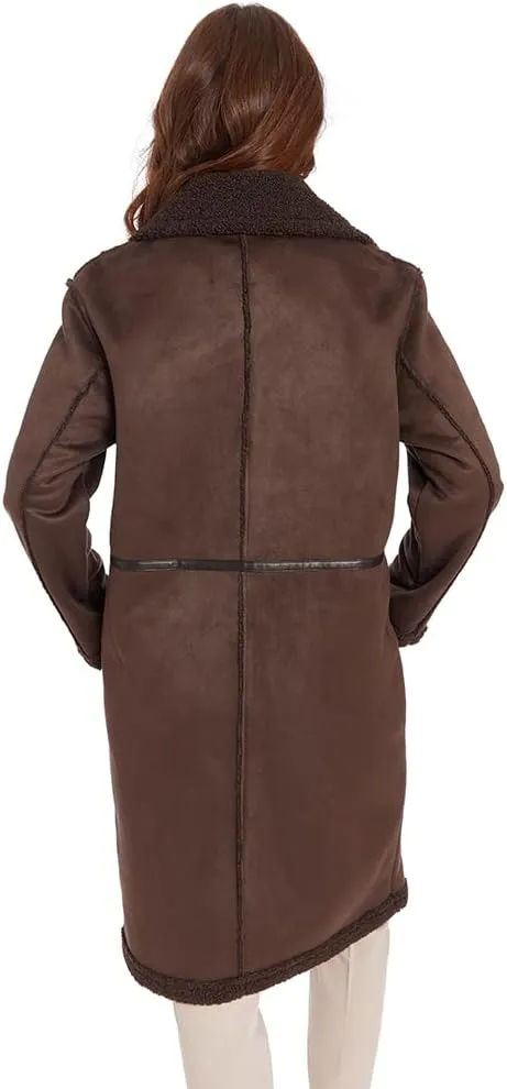 Frye Women's Faux Shearling Maxi Coat