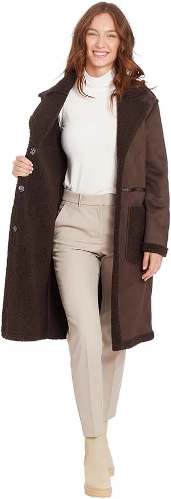 Frye Women's Faux Shearling Maxi Coat