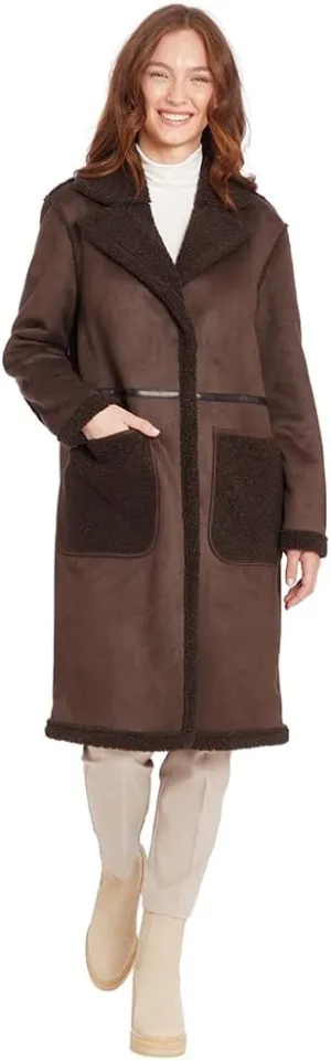 Frye Women's Faux Shearling Maxi Coat