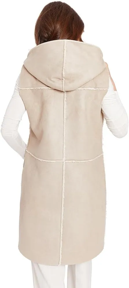 Frye Women's Long Faux Shearling Vest