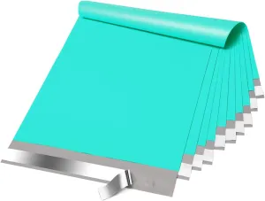 Fuxury Large Poly Mailers 14.5x19'' 200Pc, Waterproof Shipping Bags for Clothing, Strong Adhesive Mailers Poly Bags for Small Business Suppliers, Durable Shipping Envelopes Mailing Bags Teal