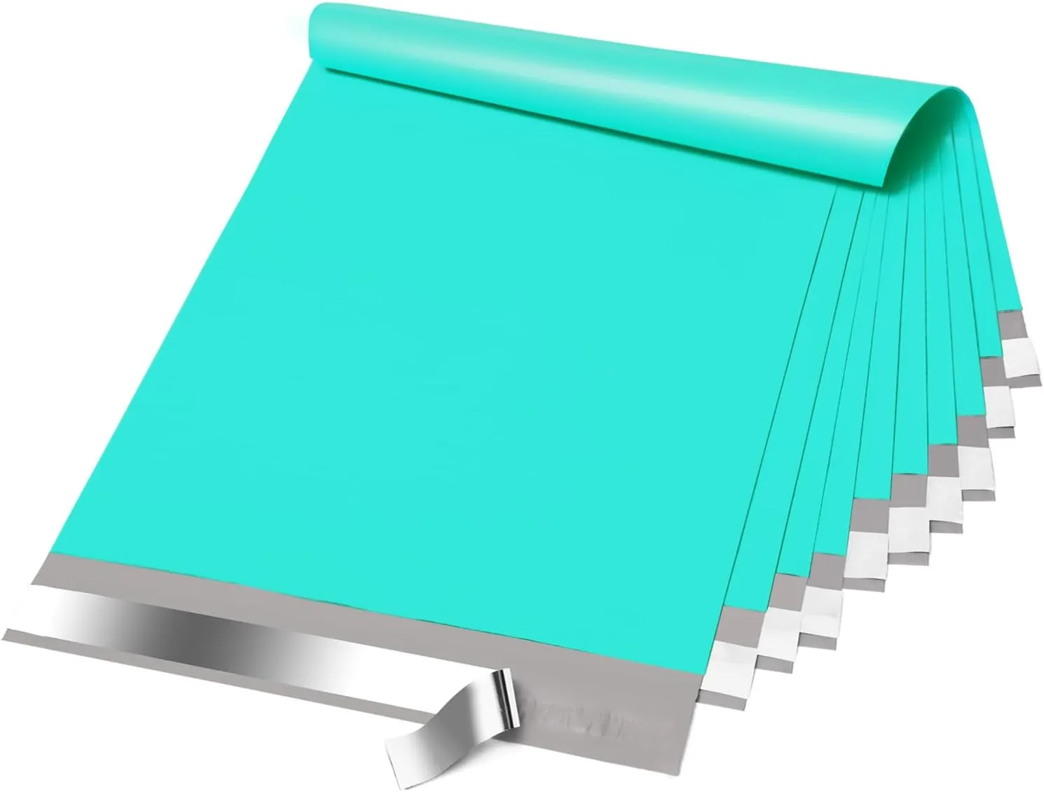 Fuxury Large Poly Mailers 14.5x19'' 200Pc, Waterproof Shipping Bags for Clothing, Strong Adhesive Mailers Poly Bags for Small Business Suppliers, Durable Shipping Envelopes Mailing Bags Teal