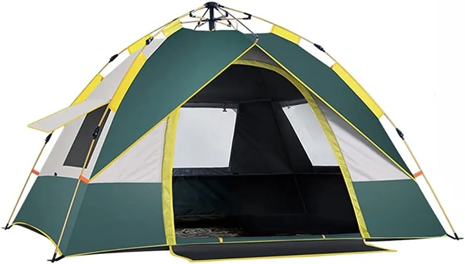 GeRRiT Tents Dome Frame Pop-Up Outdoor Camping Thick Rainstorm, Automatic Pop-up, Sunscreen Quick-Open Outdoor Camping 2-3 People Light Portable