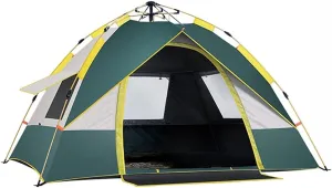 GeRRiT Tents Dome Frame Pop-Up Outdoor Camping Thick Rainstorm, Automatic Pop-up, Sunscreen Quick-Open Outdoor Camping 2-3 People Light Portable