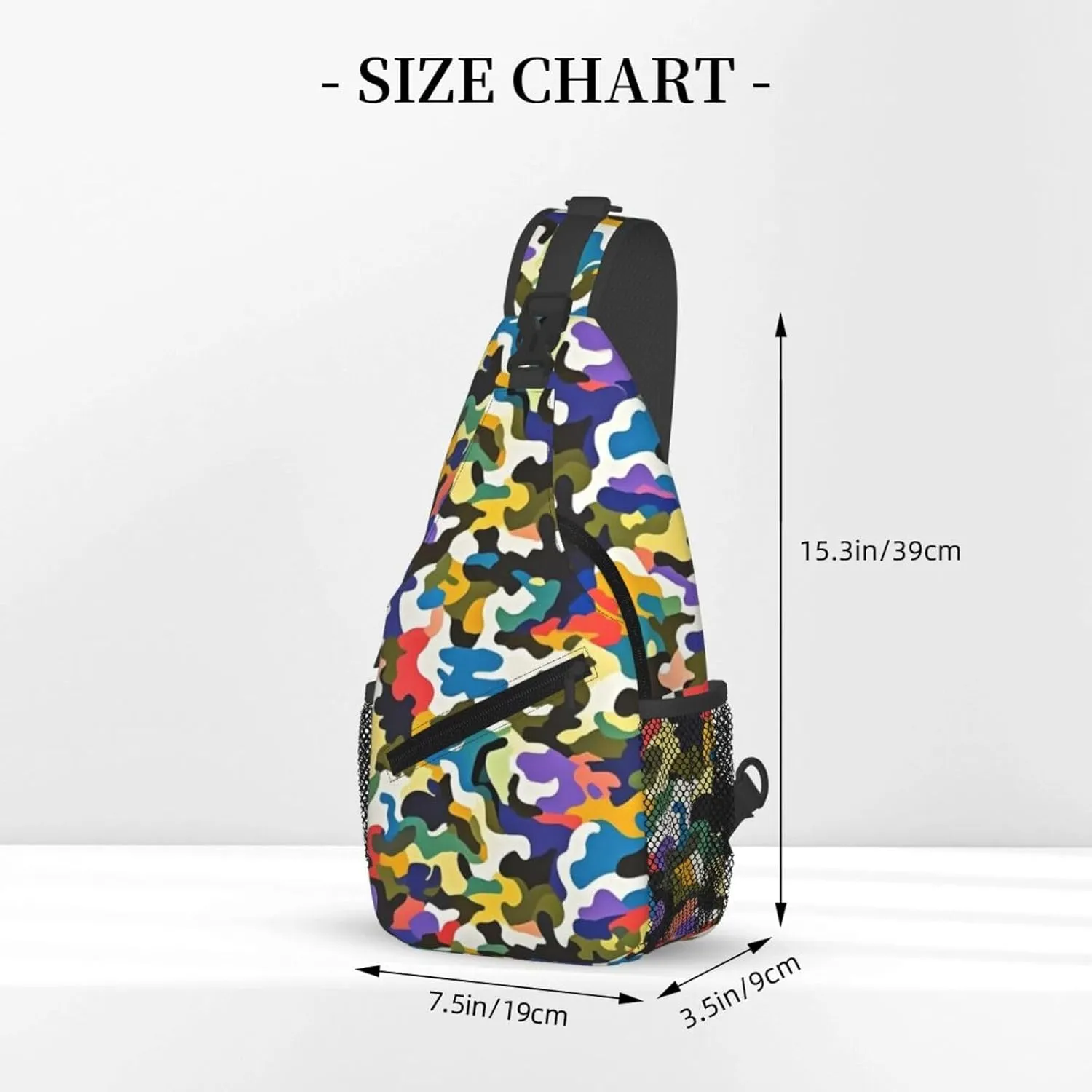Gold Handprint Starry Sky Crossbody Bags Cross Chest Bag Adjustable Sling Backpack for Women Men