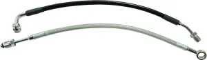Goodridge HD82133-1CCH 8 Stainless Steel Braided Hydraulic Clutch Line Kit - 8in. Over Stock - Clear Coated