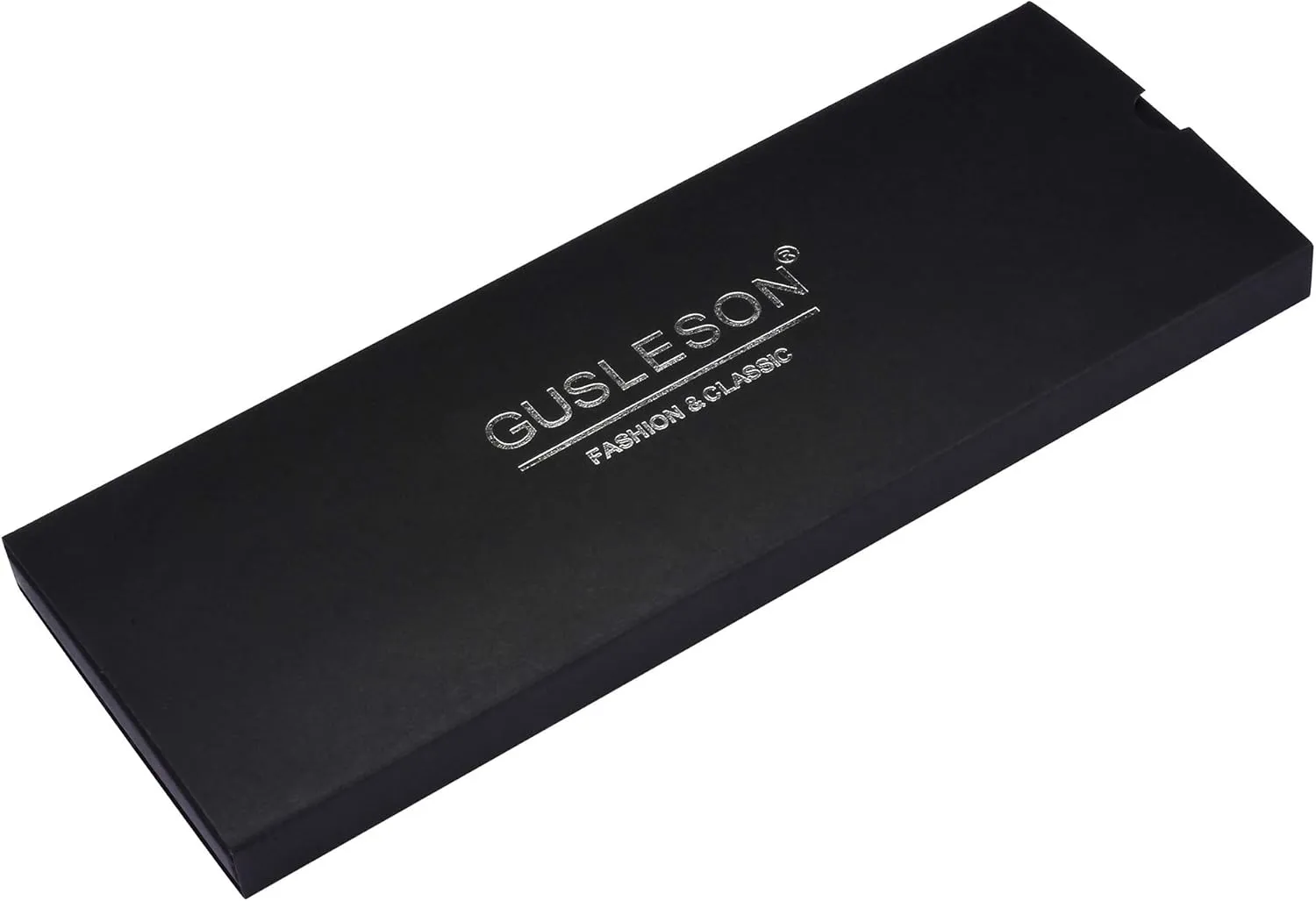 GUSLESON Fashion 2.4"（6cm） Cotton Floral Printed Necktie Tie Clip and Pocket Square Sets   Gift Box