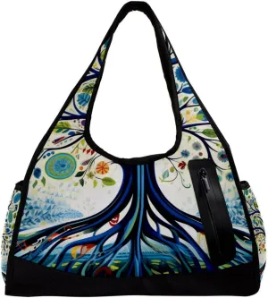 Gym Bags for Men,Travel Duffel Bags for Women,Fantasy Colored Tree Leaves,Workout Bag