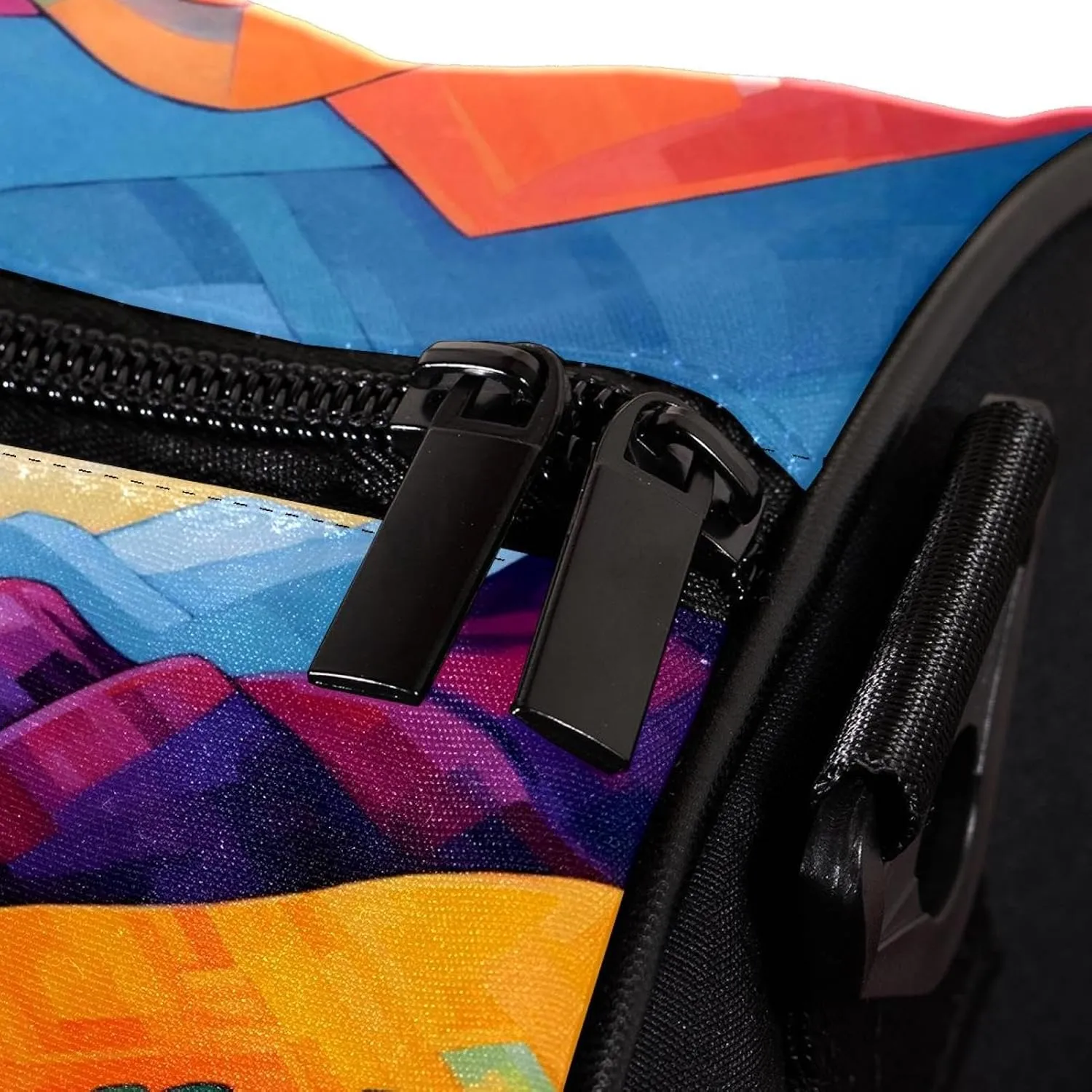 Gym Bags for Women,Duffle Bag for Travel,Colored Trees Field Mountains,Gym Bag for Men