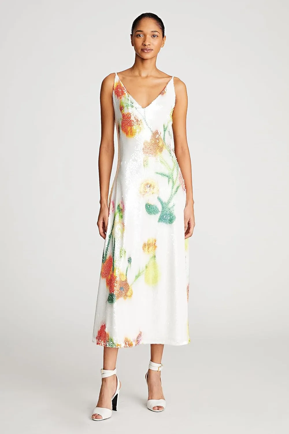 HALSTON Women's Caralyn Dress in Floral Sequin