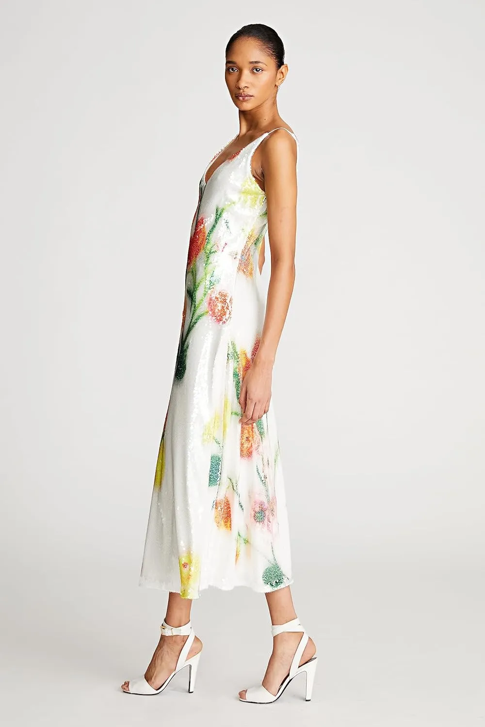HALSTON Women's Caralyn Dress in Floral Sequin