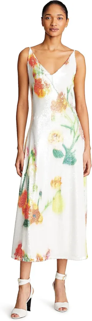 HALSTON Women's Caralyn Dress in Floral Sequin