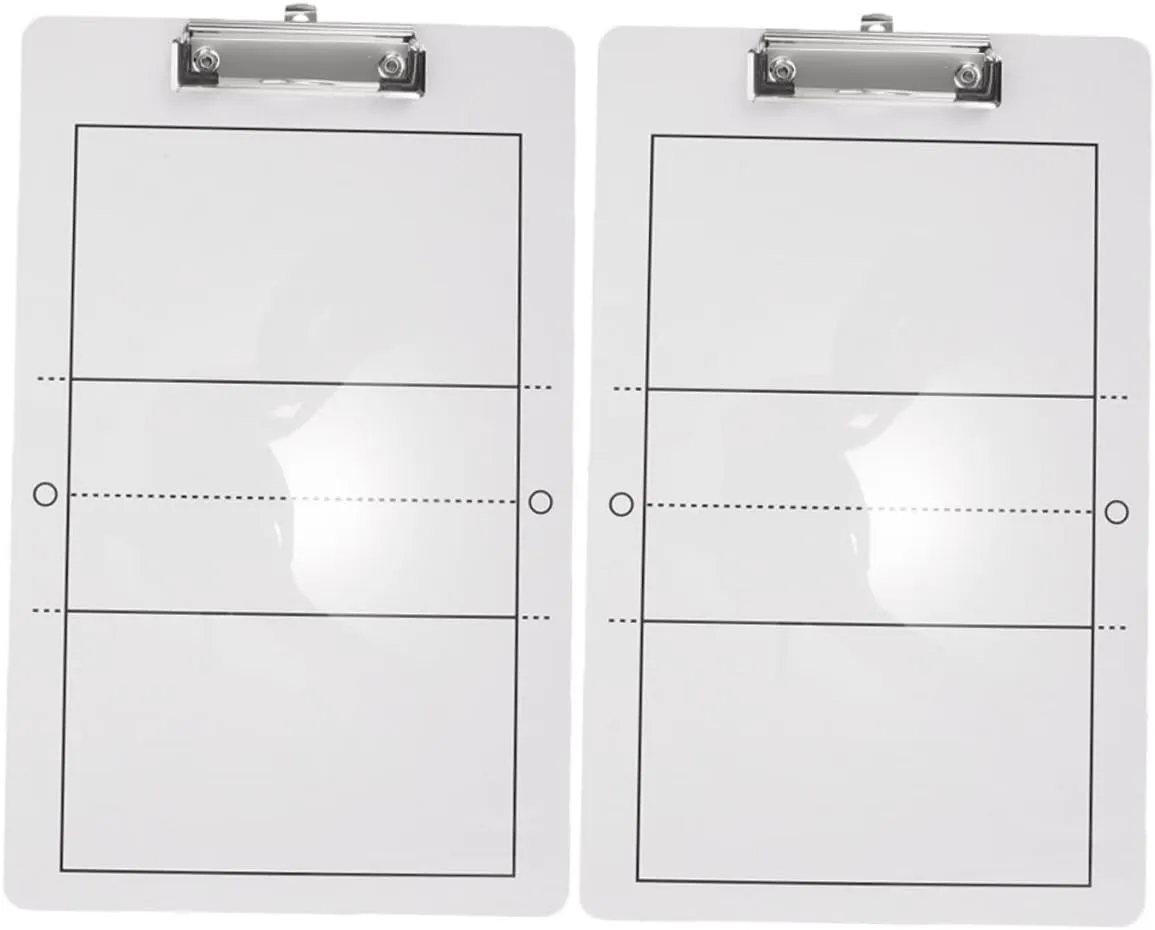 Happyyami 2pcs Volleyball Board Lightweight Erasable Clipboard for PVC Sports Board for Volleyball Training Portable and Easy to Carry Essential Supplies