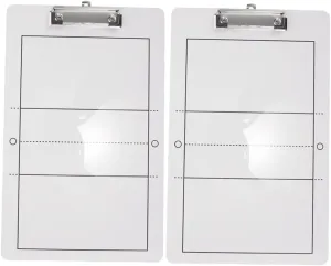 Happyyami 2pcs Volleyball Board Lightweight Erasable Clipboard for PVC Sports Board for Volleyball Training Portable and Easy to Carry Essential Supplies