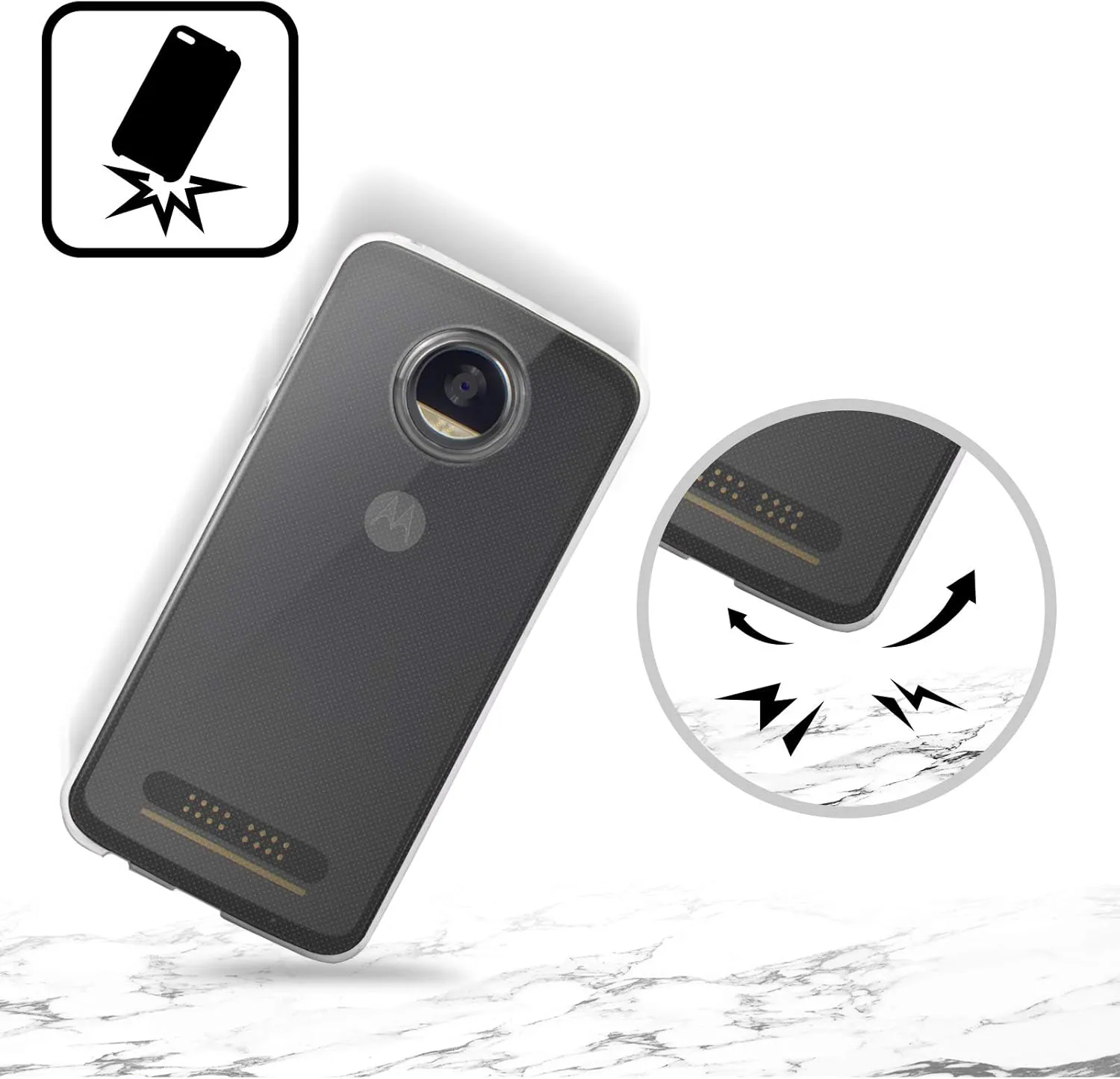 Head Case Designs Officially Licensed Ninola Rainbow Stripes Colorful Geometric Soft Gel Case Compatible with Motorola Edge 40 Neo 5G