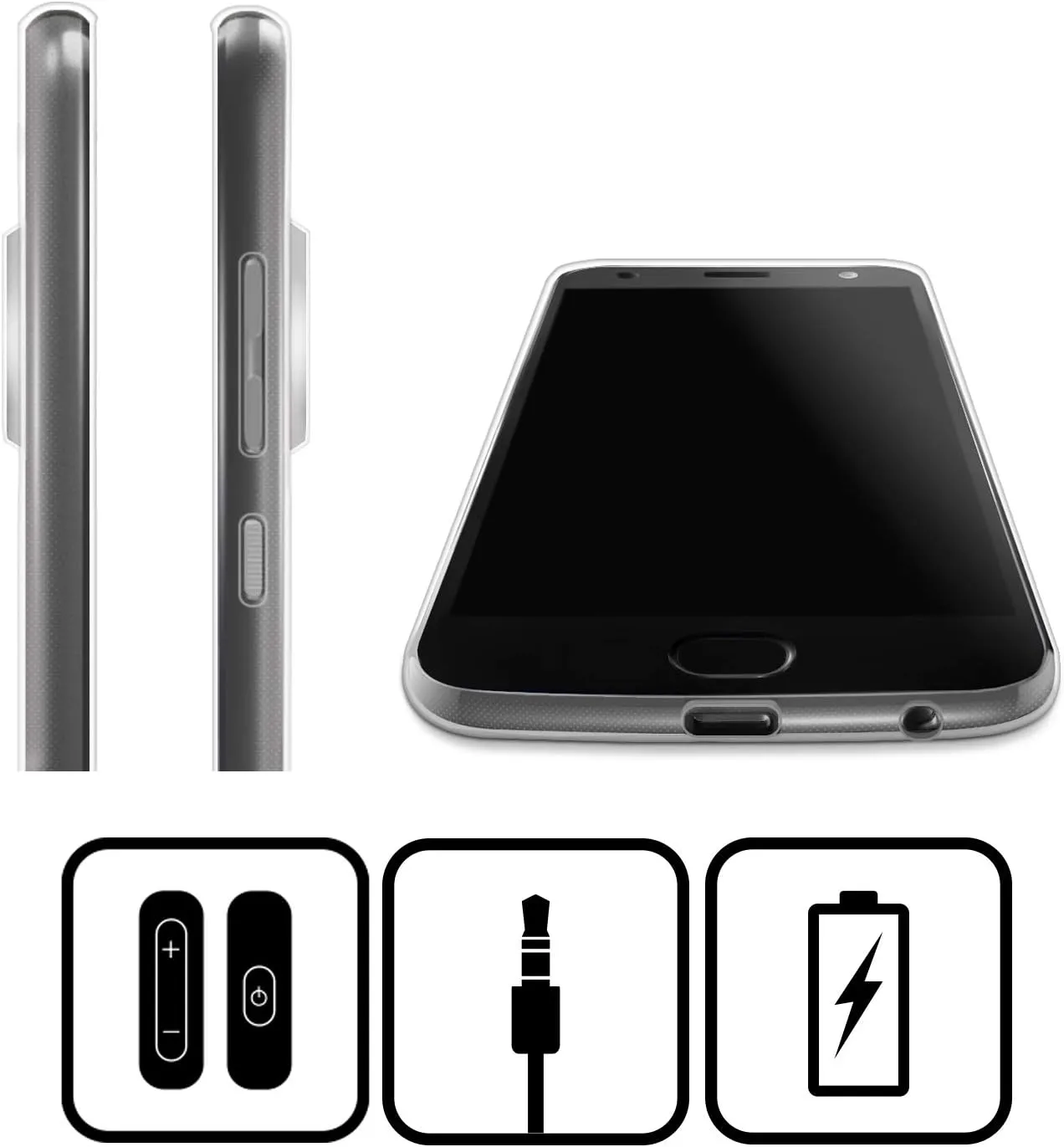 Head Case Designs Officially Licensed PLdesign Stripes Geometric Soft Gel Case Compatible with Motorola Edge 50 Fusion