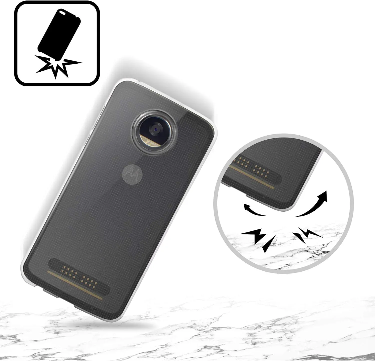 Head Case Designs Officially Licensed PLdesign Stripes Geometric Soft Gel Case Compatible with Motorola Edge 50 Fusion