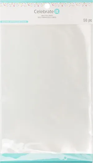 Heat Seal 6”; x 10”; Bags by Celebrate It®, 50ct.