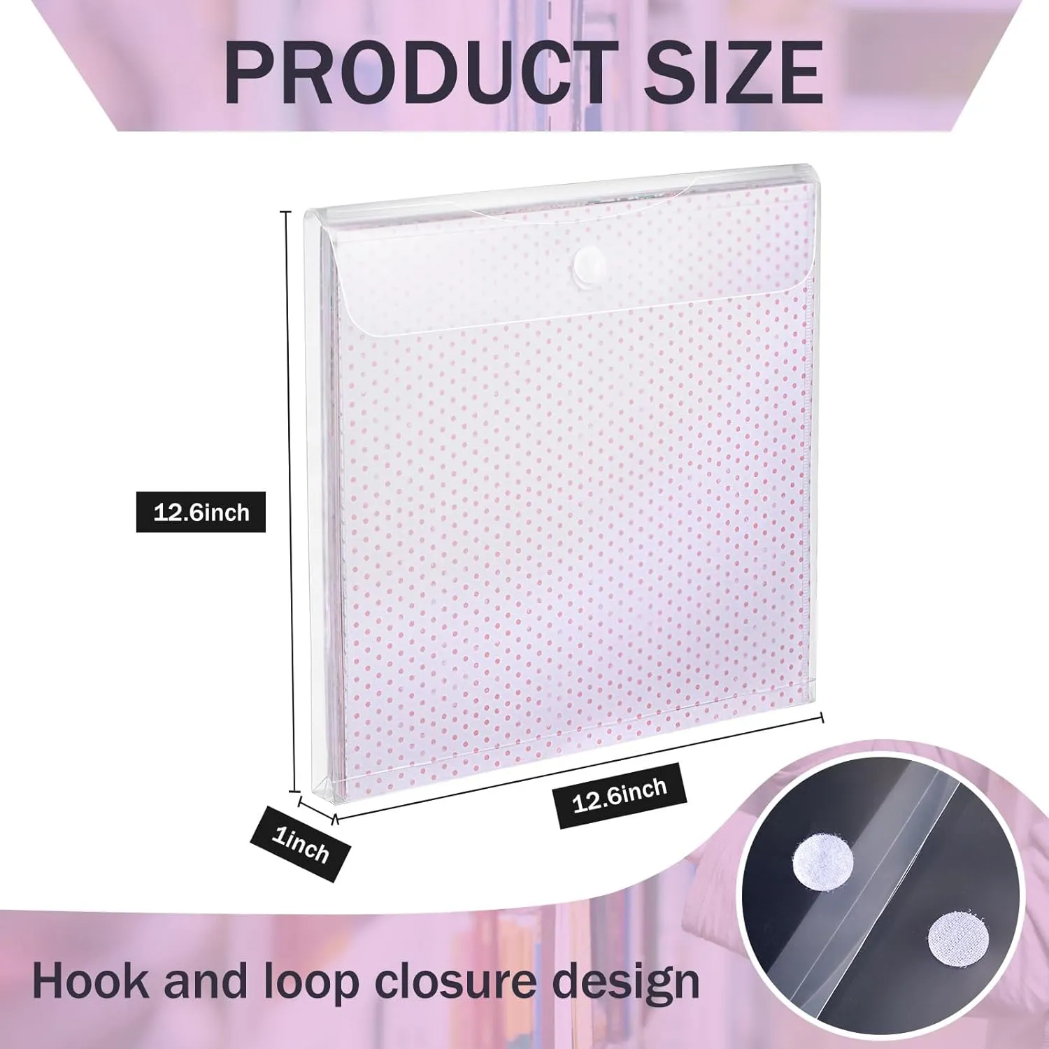 Henoyso 24 Pcs 12 x 12 Scrapbook Paper Storage Organizer Top Loading Plastic Craft Paper Holder Storage Organization for Holding Scrapbook Vinyl Files Photos, Clear
