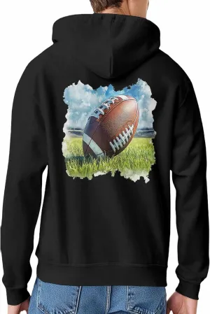 Hoodies Sweatshirt for Men, Rugby Sports Grassland Fast Color Cotton Comfortable Hoodie, Printing Men's Athletic
