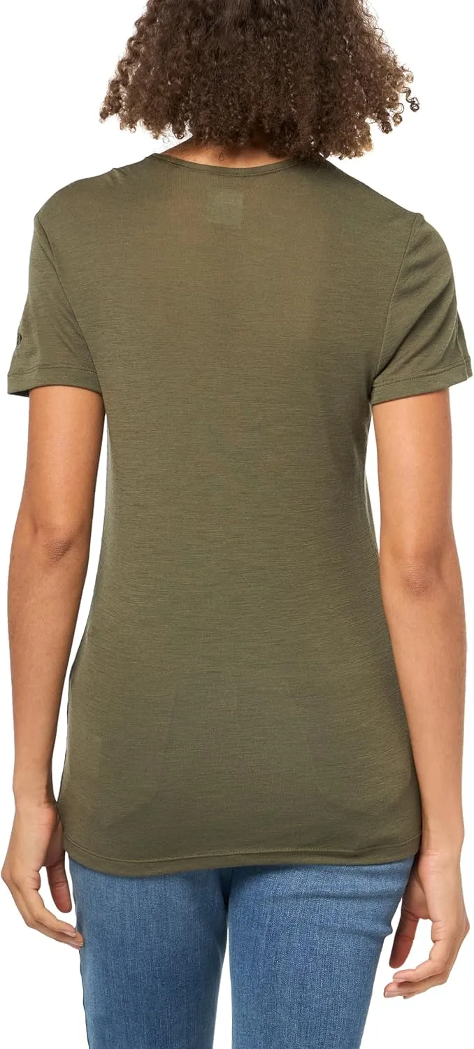 Icebreaker Merino Women's Standard 175 Everyday Short Sleeve Thermal Cold Weather Base Layer Crew T-Shirt