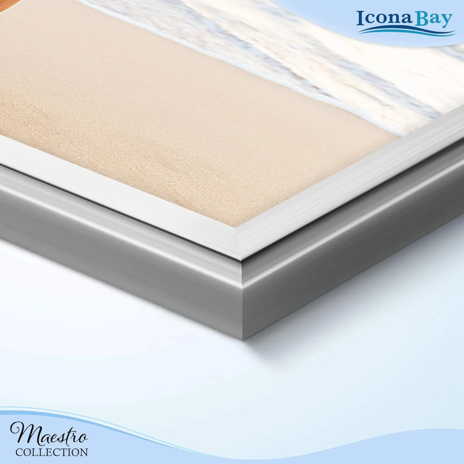 Icona Bay 4x6 Picture Frames Set (Silver, 12 Pack), Classy Contemporary Style, Maestro Collection