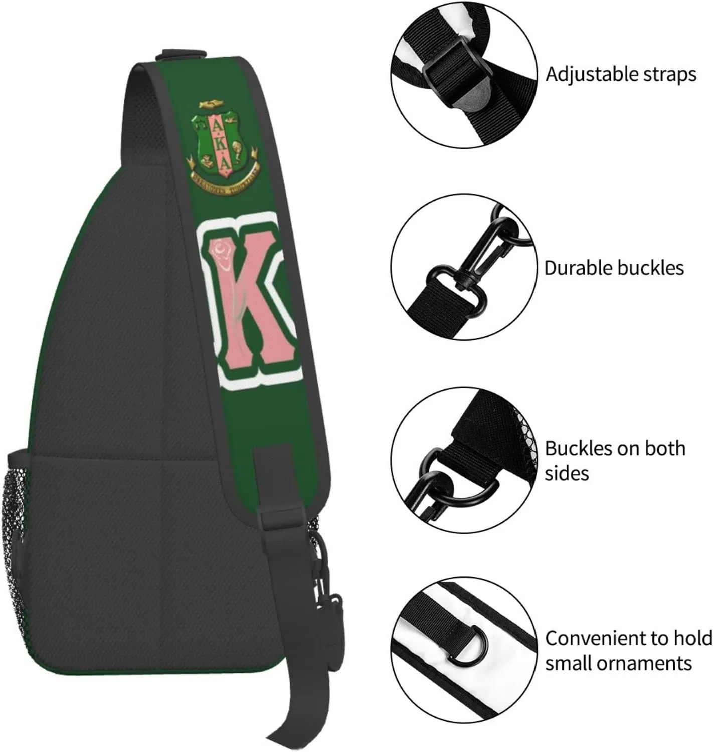 ISUNIET Crossbody Sling Backpack Chest Bags Travel Hiking Daypack Gifts for Women Shoulder Bag Casual Sport Climbing Runners