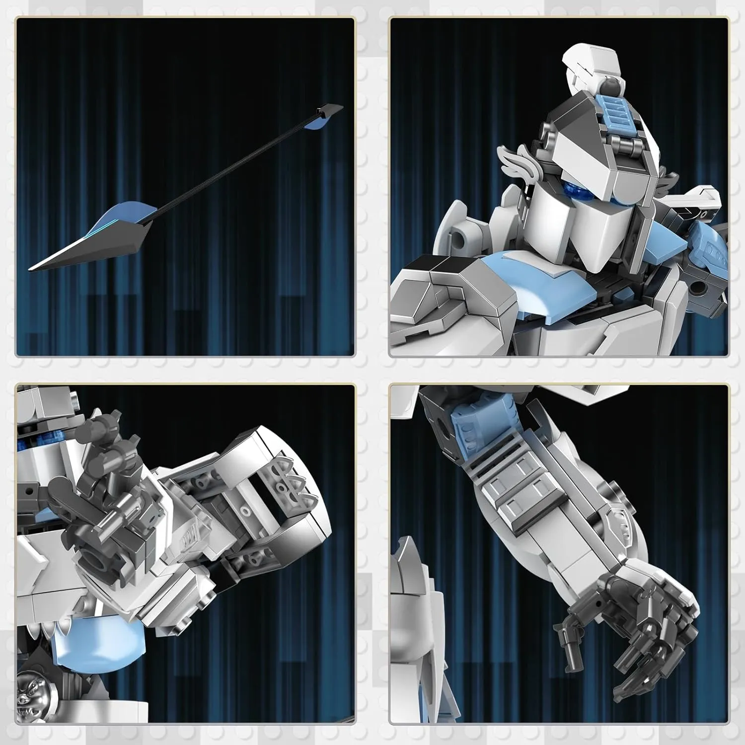 JMBricklayer Mech Building Sets for Adults 70126, Mecha Robot Action Figures Display Model, Cool Transforming Battle Toy for Boys Girls, Mech Sets Model and Assembly Toy for Teens Adult(707 Pieces)
